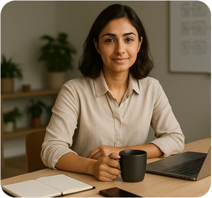 Smiling Small Business Owner